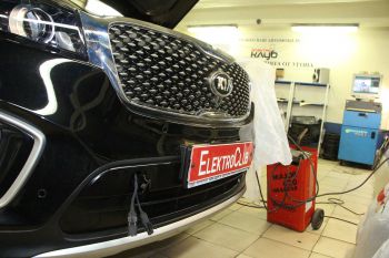 KIA SORENTO. Авторская нестандартная защита от угона. Электроблок. Уровень Сейф.