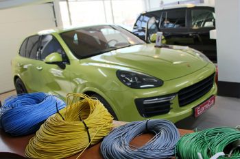 POSCHE CAYENNE GTS.Авторская нестандартная защита. Электроблок. Уровень 4.