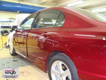 HONDA CIVIC 4D. Авторская защита от угона. Электроблок Уровень2