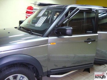 LAND ROVER DISCOVERY 3. Тонировка. Тонирование стекол.