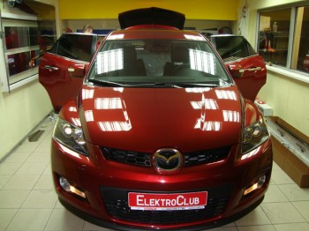 MAZDA CX7. Авторская защита от угона. Противоугонный комплекс Электроблок. Мазда CX7