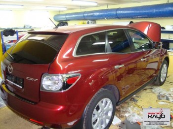 MAZDA(Мазда) CX7. Эксклюзивная шумоизоляция. Шумовиброизоляция. Антицарапийная полировка.