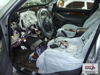 TOYOTA LANDCRUISER PRADO. Авторская защита от угона. Противоугонный комплекс Электроблок Уровень3