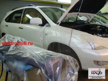 LEXUS RX 350. Авторская защита от угона. Электроблок Уровень3