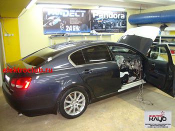 LEXUS GS 300. Авторская нестандартная  защита от угона. Электроблок. Уровень 3.