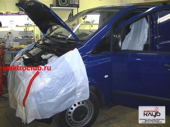 MERCEDES-BENZ VITO. Установка автосигнализации Pandora DXL 3000.