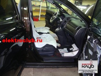 Honda CRV. Авторская защита от угона. Электроблок. Сейф